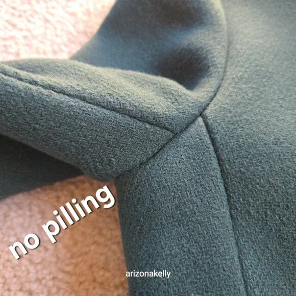 J. Crew Lodge Coat Italian Stadium Wool GREEN Size 0 Nello Gori Retail $350 - Picture 5 of 16